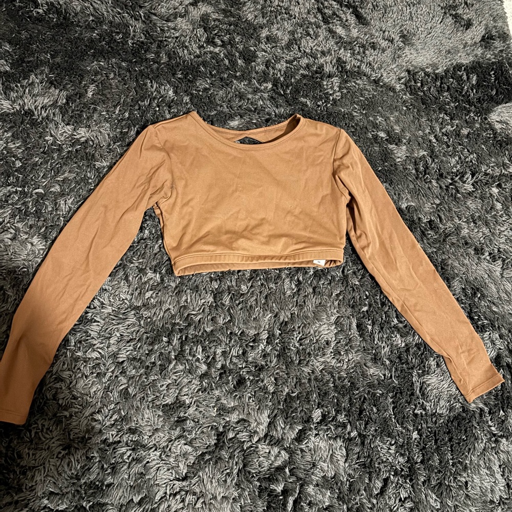 Women's Long Sleeve workout Crop Top